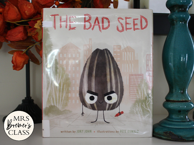 The Bad Seed book activities unit with Common Core aligned literacy companion activities and a craftivity for Kindergarten and First Grade