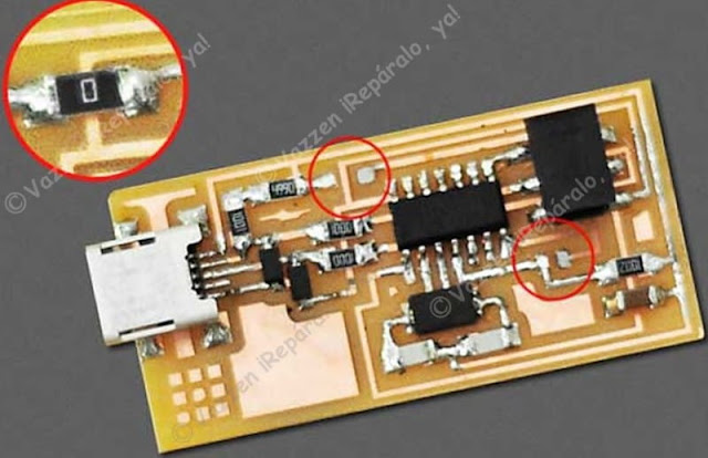 Resistencia de 0 OHms funcionando como candado o seguro de activacion en circuito programable.