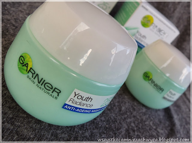 Garnier, krem przeciwzmarszczkowy, gama dopasowana do wieku, Youth Radiance 25+, krem na noc