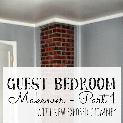 Room Redos - Guest Bedroom With New Exposed Chimney