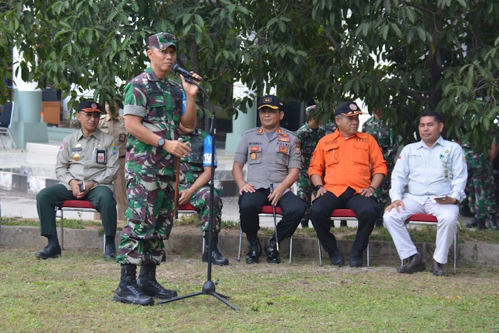 Korem 141Tp Gelar Apel Bersama Pemkab Gowa Kesiapan Penanggulangan Bencana Alam