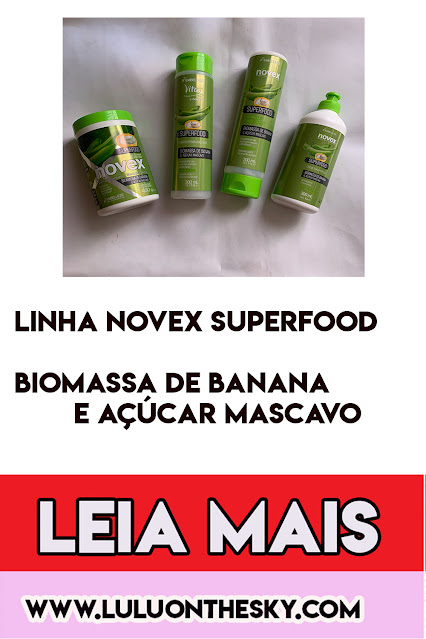 NOVEX Superfood  Biomassa de Banana e Açúcar Mascavo