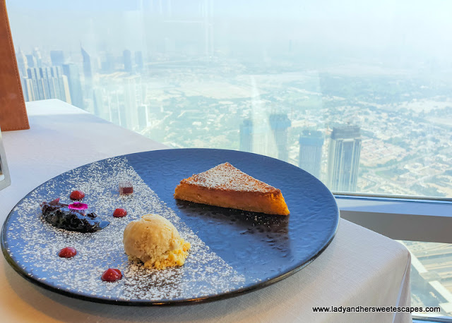 French toast in Atmosphere Burj Khalifa