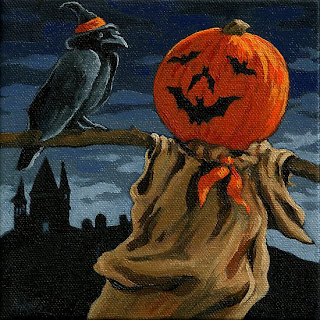 Halloween Scarecrow Greeting Cards