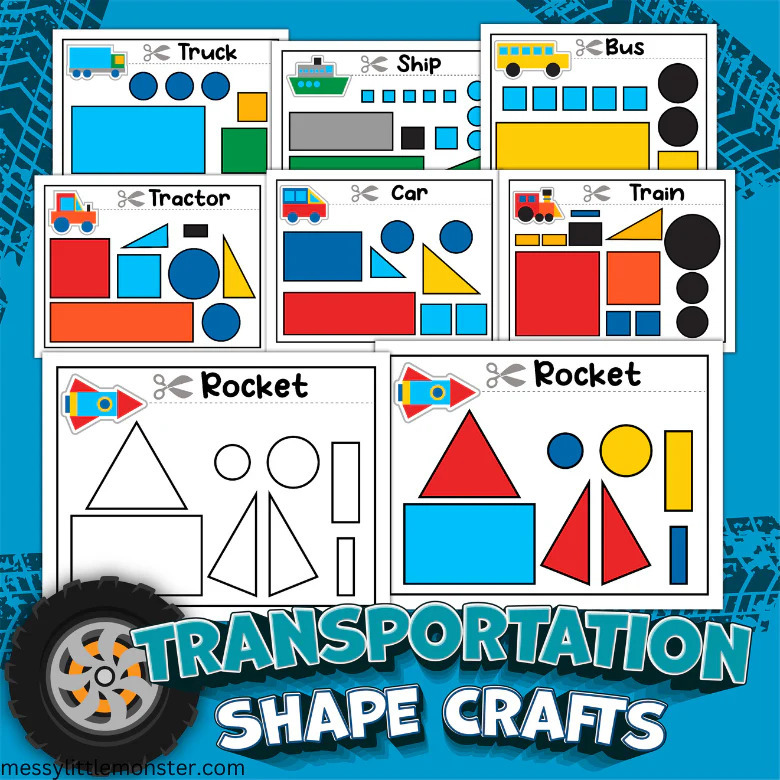 Transportation shape crafts