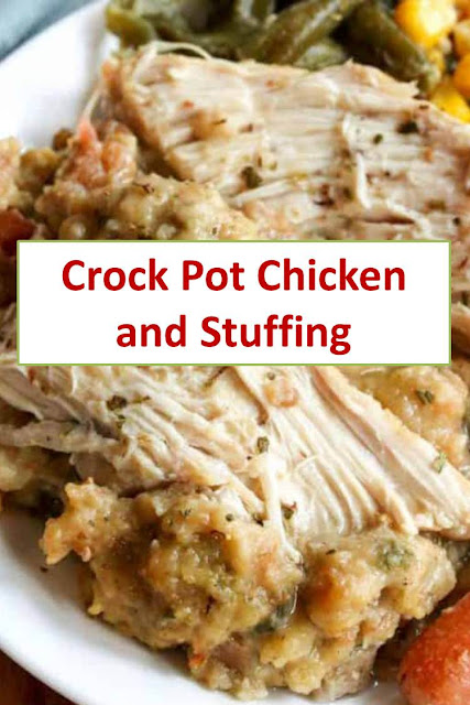 Crock Pot Chicken and Stuffing #CrockPotChickenandStuffing #CrockPot #Chicken #Stuffing