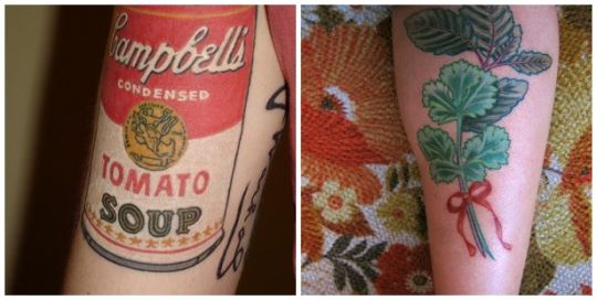 tattoos food, tattoo art on body, food tattoo popular, burger tattoo