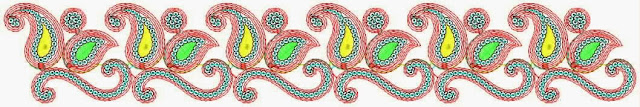 Paisley Design Kant Border