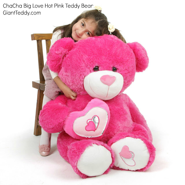 Hot Pink Teddy Bears Are Big  Cuddly!