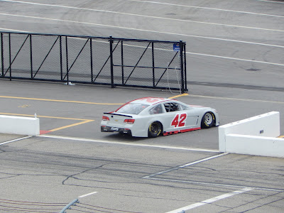 Kyle Larson testing at New Hampshire Motor Speedway in 2017.