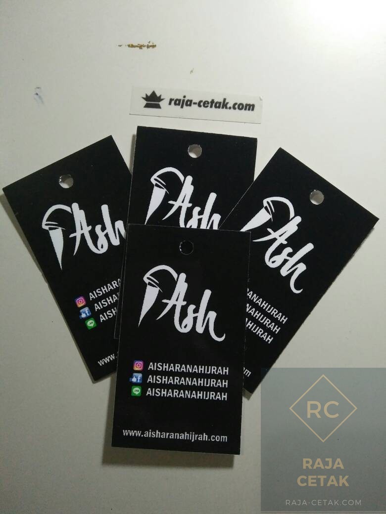 Buat Hang Tag / Price Tag atau Label Baju Kertas (Ivori 