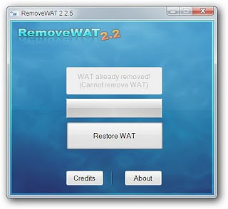 RemoveWAT v2.2.5 Ativador para Nova Atualização do Windows 7