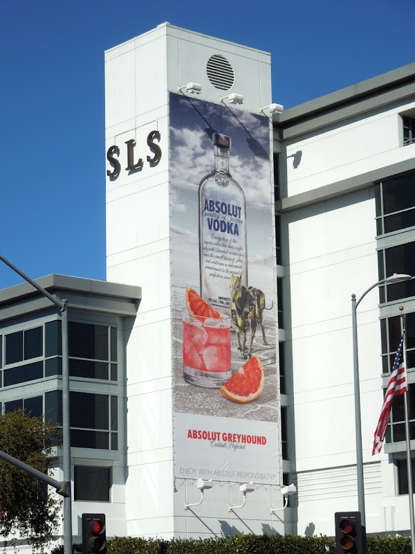 Absolut Greyhound Vodka billboard SLS Hotel LA
