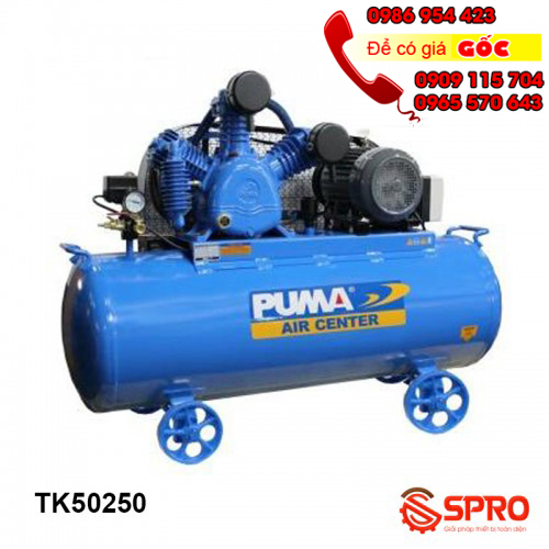 Bán máy bơm hơi Puma Đài Loan chính hãng giá rẻ 5HP TK50250 Dung tích 250 lít