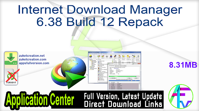 Internet Download Manager 6 38 Build 12 Repack Softwares Latest Update Free Download