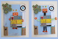 Robot pop up card