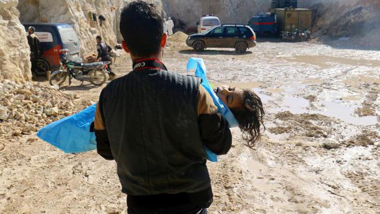 Mengenal Ganasnya Gas Sarin yang Membunuh Perlahan Anak-Anak Suriah