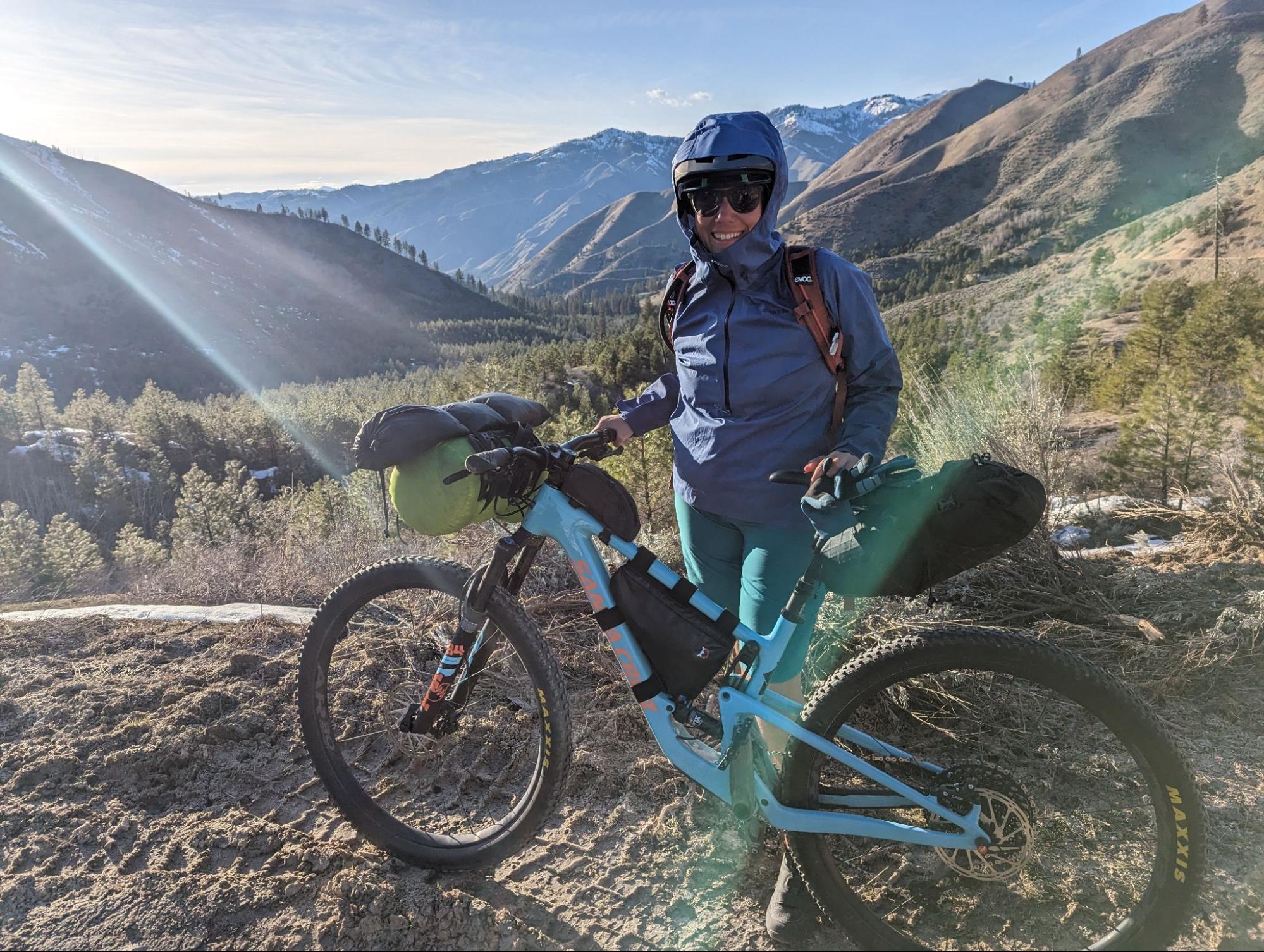 Use a trail bike for bikepacking/adventure biking? Text in