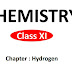 CHEMISTRY Class XI Chapter : Hydrogen Free Notes