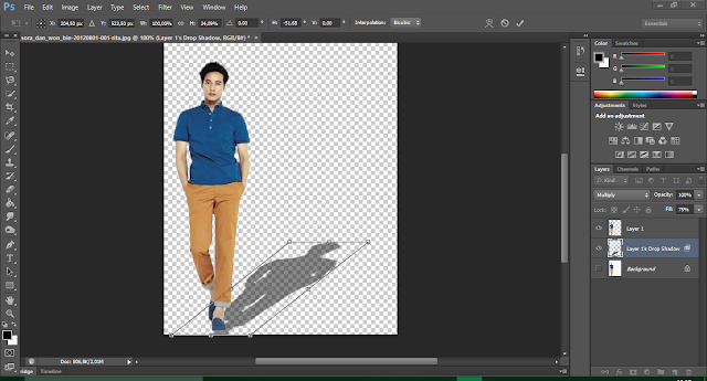 Tutorial Photoshop Membuat Efek Bayangan Pada Orang