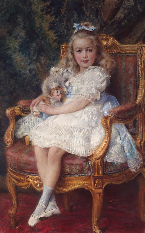 Portrait of Grand Princess Maria Nikolayevna by Konstantin Makovsky - Portrait Paintings from Hermitage Museum