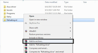 tutorial Membuat File Rar atau Zip dengan winrar