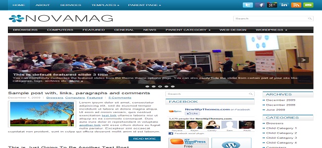 NovaMag Wordpress Theme