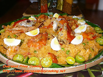 Crabs and Prawns in Aligue Rice