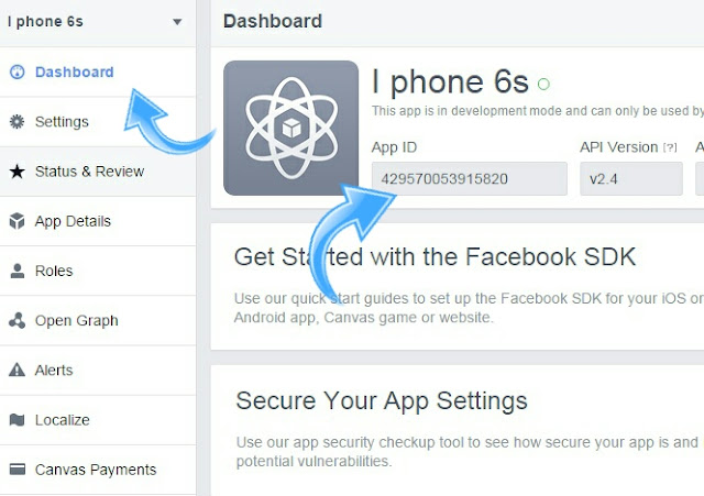 Get App ID From Dashboard