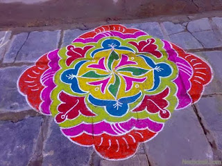 simple rangoli design for sankranthi