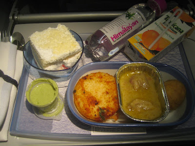 Jet Airways - economy in-flight meal