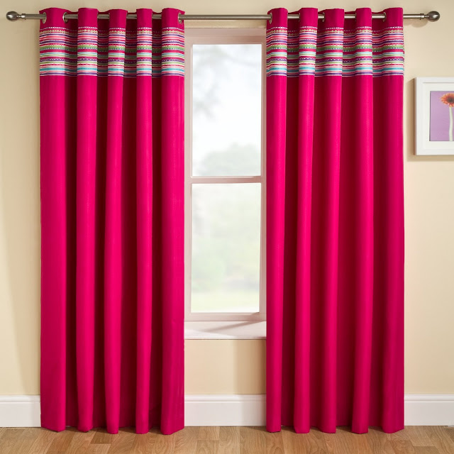 simple red curtain designs 2016