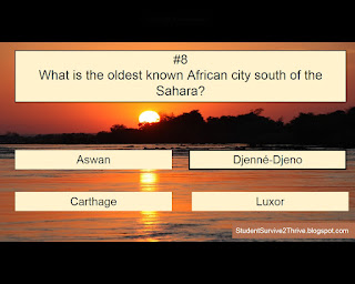 The correct answer is Djenné-Djeno.