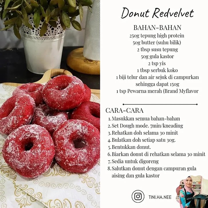 donut red velvet viral