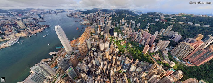 Hong Kong - 12 Incredible 360° Aerial Panoramas of Cities Around the World