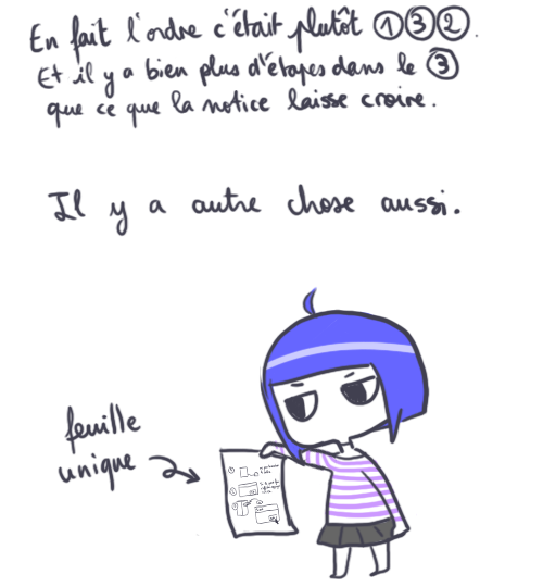 La notice ne fait qu'une seule feuille