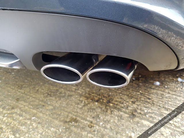 Audi S5 sportback polished exhaust tips