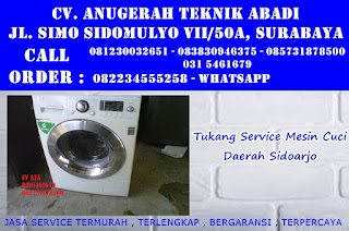 Tukang Service Mesin Cuci Daerah Sidoarjo 