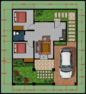 Desain Rumah Minimalis Type 45