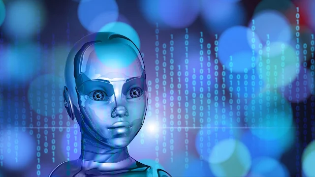 Artificial intelligence, Robot, Cyborg, Binary Code