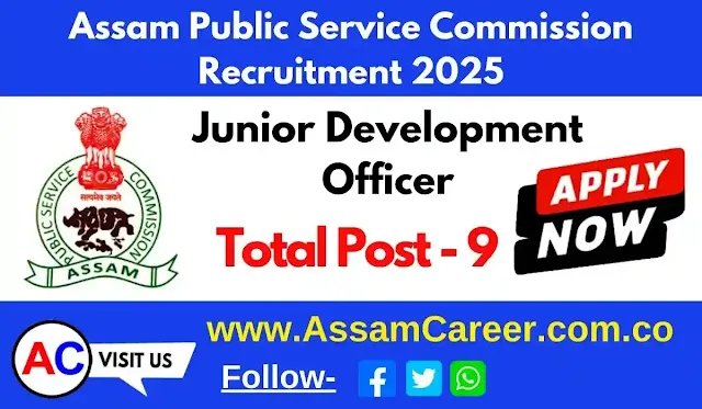 apsc-junior-development-officer-jdo-recruitment-2025-online-apply-for-junior-development-officer-9-posts