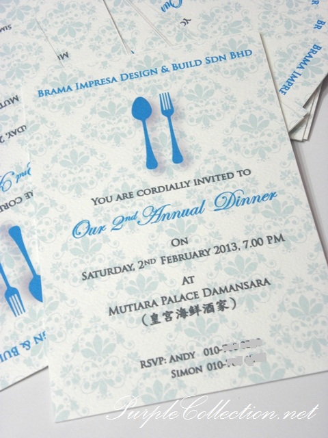 Company Annual Dinner Invitation Card, annual dinner, invitation card, malaysia, kuala lumpur, singapore, johor bahru, mutiara palace damansara, brama impresa design & build sdn bhd, personalised, custom design, handmade, hand crafted, print, cetak, perak, ipoh, penang, kelantan, kuantan, pahang, bentong