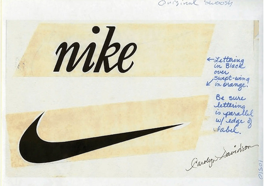 Bản thiết kế logo Nike của Carolyn Davidson