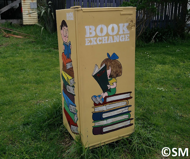 Photo de frigo-bibliothèque pour partager les livres Nouvelle-Zélande