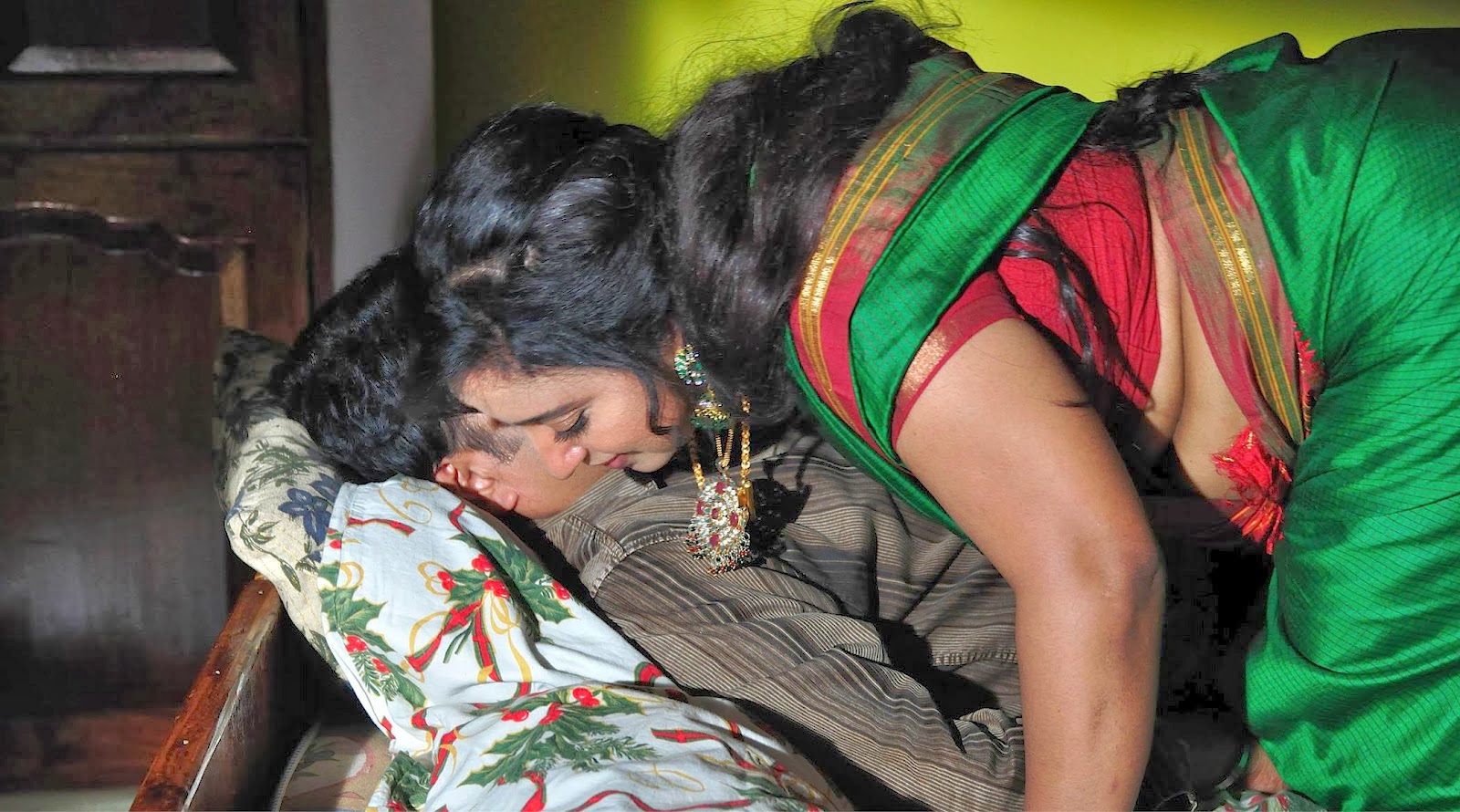 Actress Sona Hot Stills Sona Nair Hot Bed Scene In Anavruthayaya Kapalika Movie 