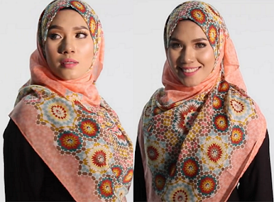 Tutorial Hijab Segi Empat Simple Syar'i 