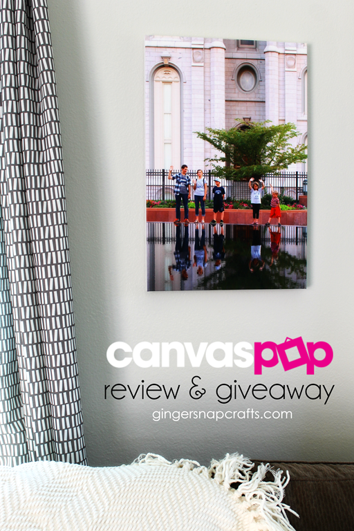 Canvas Pop Review & Giveaway at GingerSnapCrafts.com