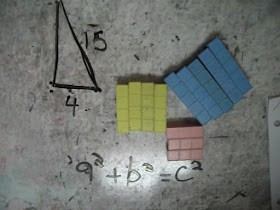 Pythagorean Theorem, base 10 blocks, math materials