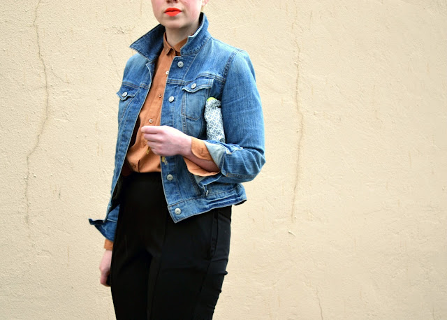 seattle, street style, spring 2013, neon lips, fleur d'elise, denim jacket