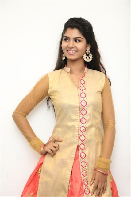 Tamil Actress Upasana RC Picture in Pink Dress